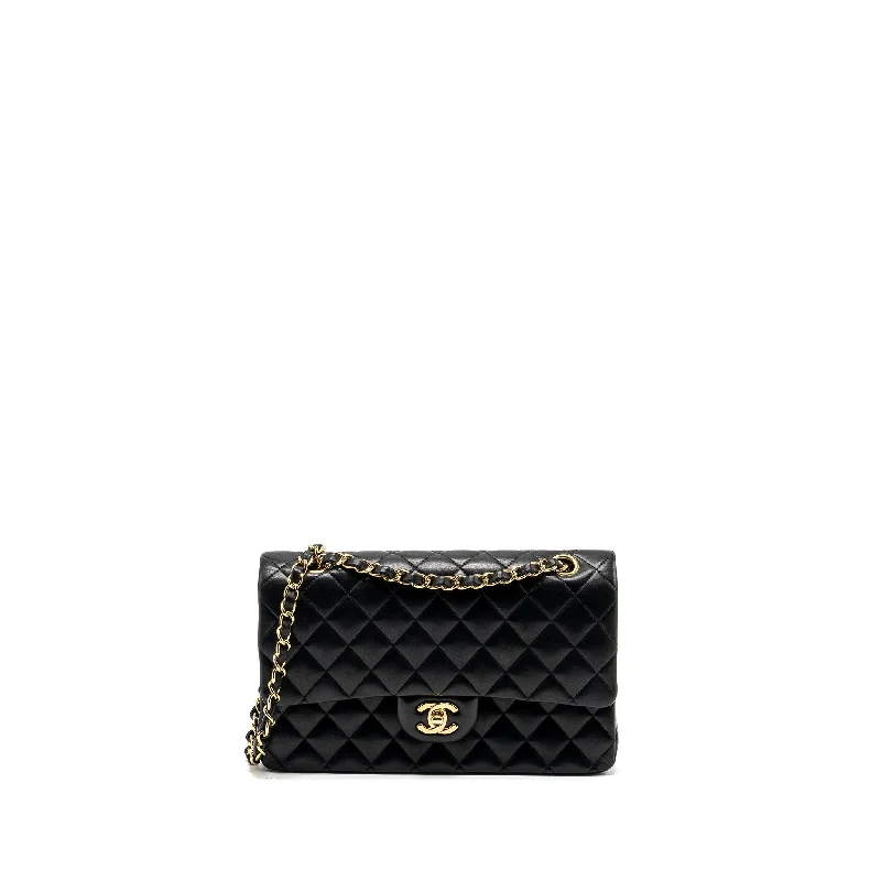 Chanel bags for architects at workChanel Medium Classic Double Flap Bag lambskin black GHW