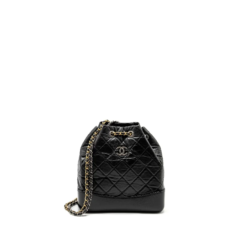 Chanel bags for yachting tripsChanel Small Gabrielle Backpack Calfskin Black Multicolour Hardware (microchip)