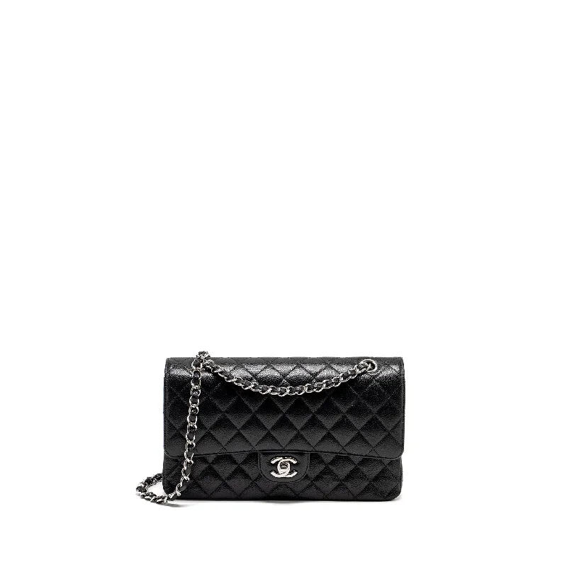 Chanel bags for high - society socialitesChanel Medium Classic Double Flap Bag Caviar Black SHW (Microchip)