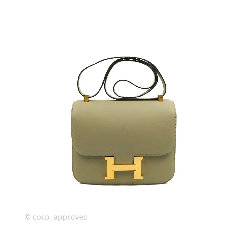 Classic Style Hermès Birkin BagsHermès Constance III 24 Veau Swift Sauge Gold Hardware