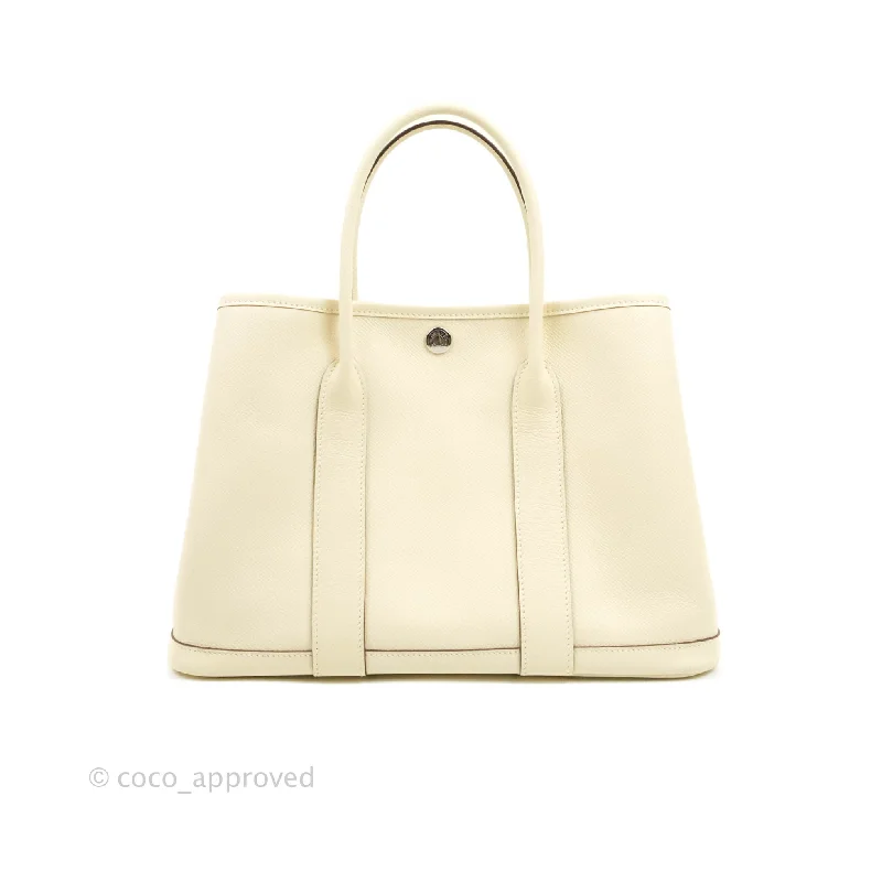 Hermès Lindy 30cm Elephant Grey Clemence Leather Tote BagHermes Garden Party 30 I2 Nata Epsom