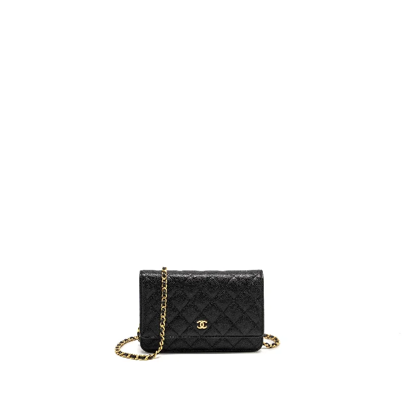 Chanel bags for young professionals in the cityChanel Classic Wallet on Chain Caviar Black GHW