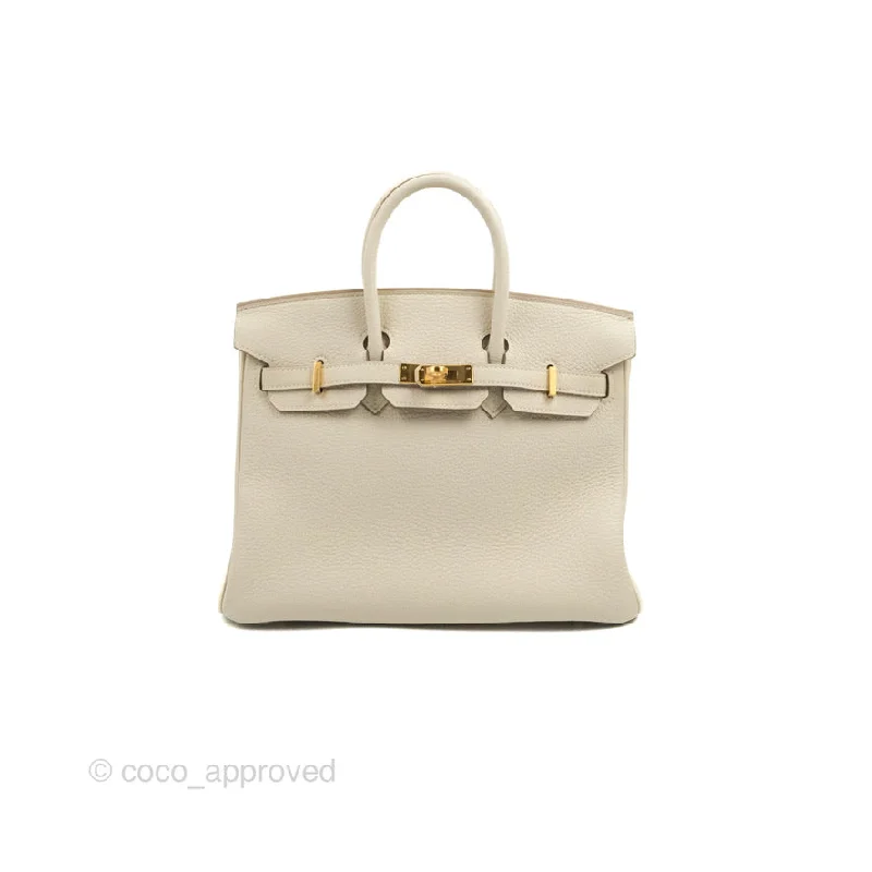 Hermès Picotin Lock 14cm Lemon Yellow Togo Leather Shopping BagHermes Birkin 25 Craie Togo Gold Hardware