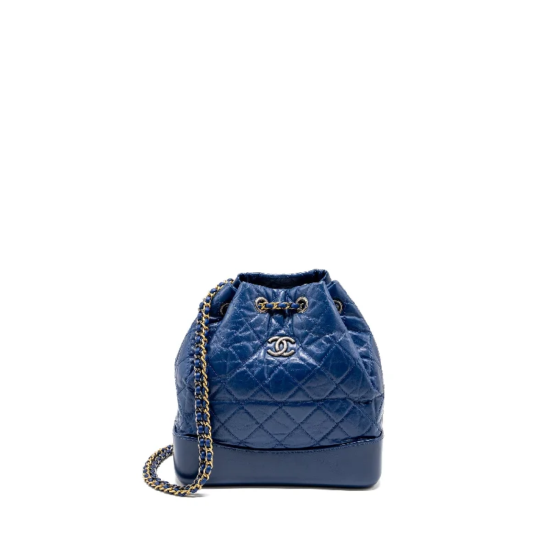 Chanel bags for Instagram - famous personalitiesChanel Gabrielle Backpack Aged Calfskin BLUE Multicolour Hardware