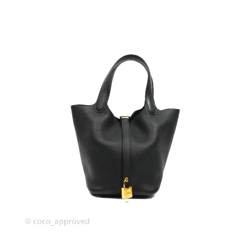 Hermès Bolide Handbags to Match Formal AttireHermès Picotin Lock 18 Black Clemence Gold Hardware