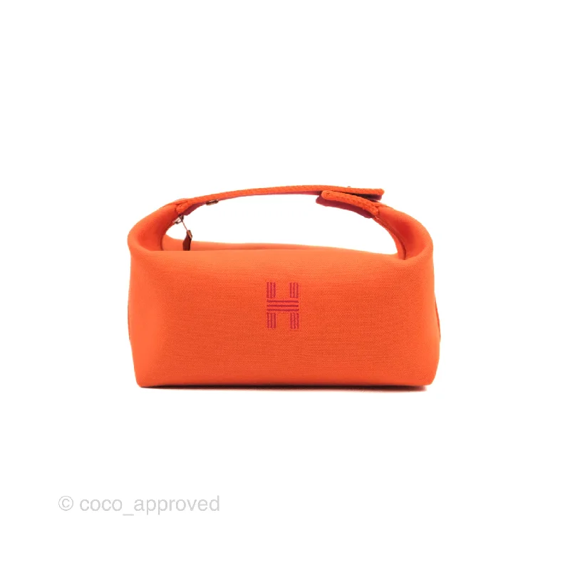 Hermès Roulis 20cm Canary Yellow Swift Leather Shoulder BagHermès Small Bride-A-Brac Orange Feu Canvas