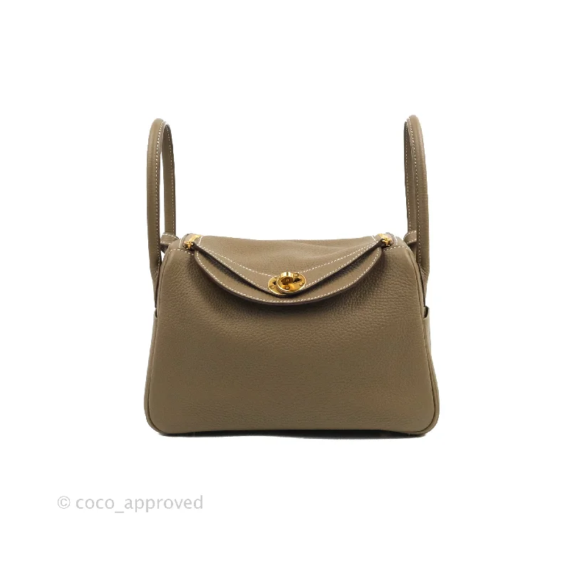 Hermès Constance 27cm Silver Hardware Lizard Leather Crossbody BagHermès Lindy 26 Etoupe Gold Hardware