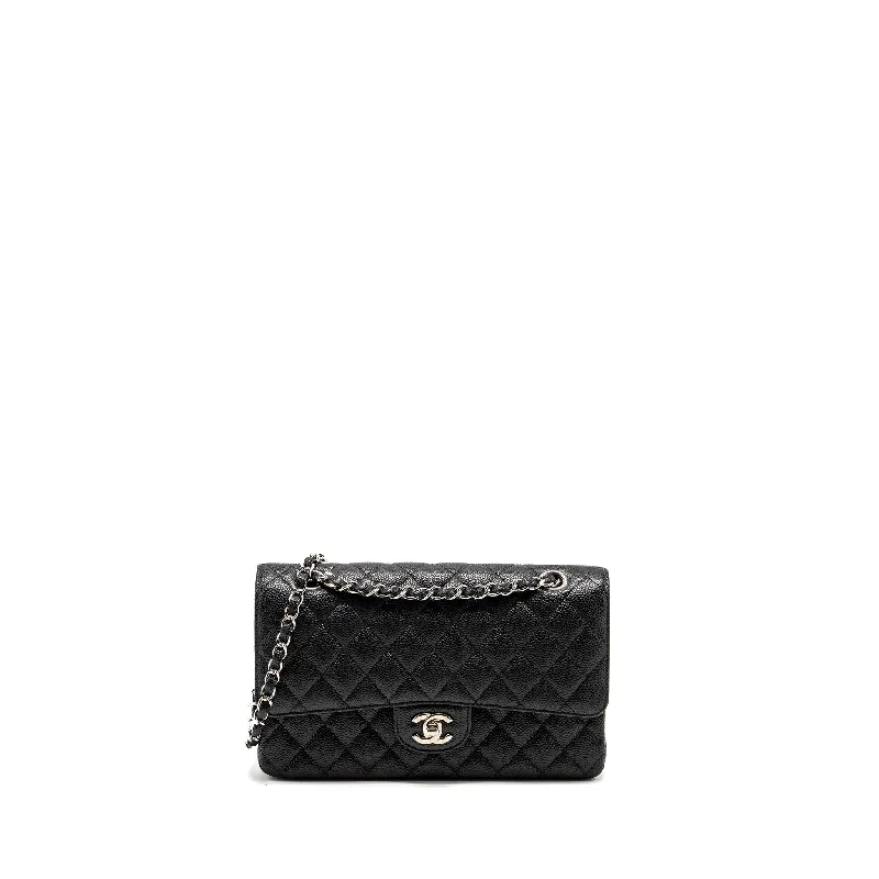 Chanel bags for European city toursChanel Medium Classic Double FLAP Bag Caviar Black SHW