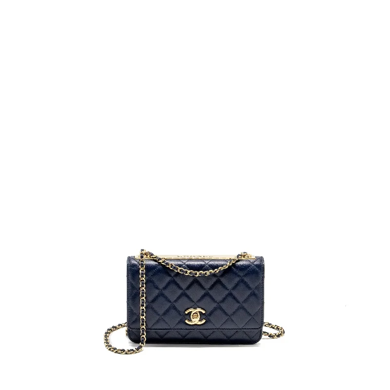 Chanel bags for business retreatsChanel Trendy CC Wallet On Chain Lambskin Navy LGHW