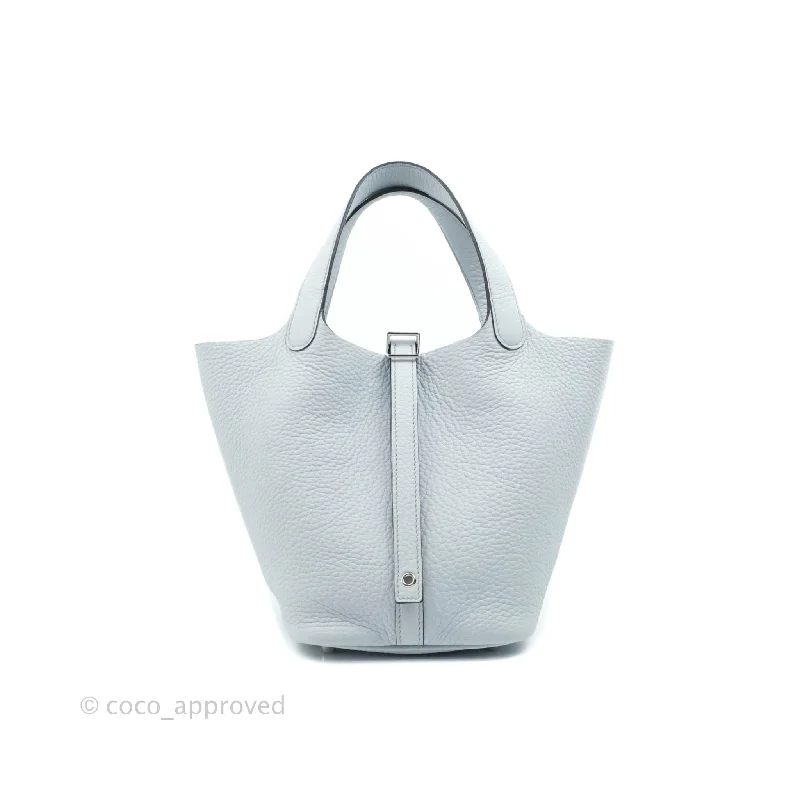 Cost - Effective Hermès Herbag Tote BagsHermès Picotin Lock 18 PM Bleu Pale Clemence Palladium Hardware