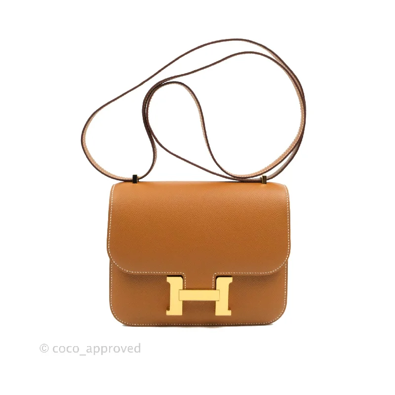 Hermès Jypsière 22cm Light Pink Epsom Leather Messenger BagHermès Constance Mini 18 Gold Epsom Gold Hardware