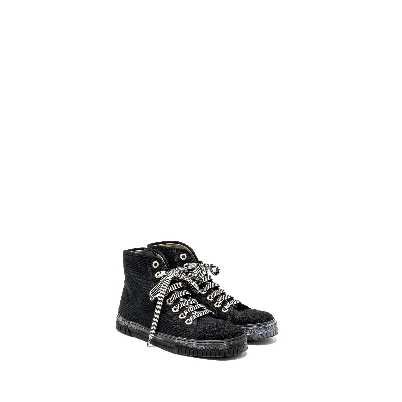 Chanel bags for modern minimalist wardrobesChanel Size 38 High-Top Sneakers Fabric Black