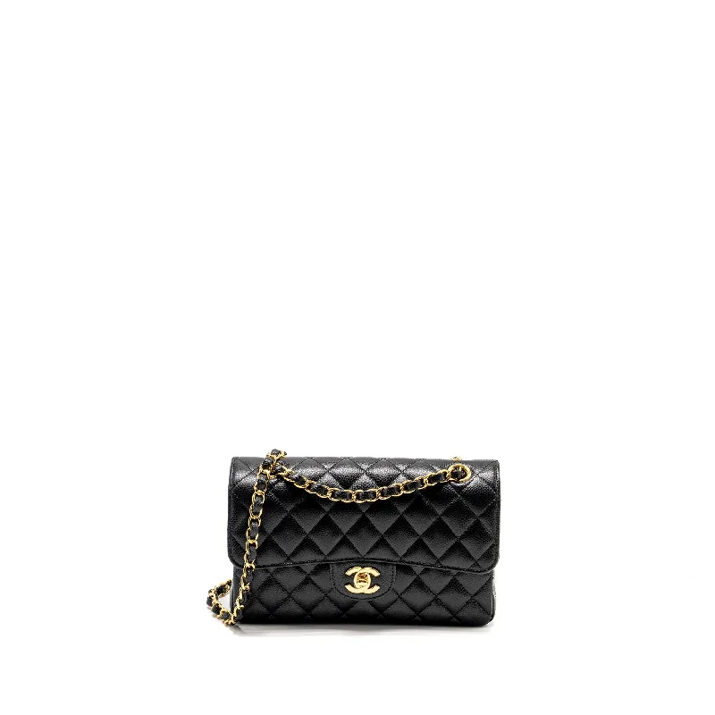 Chanel bags for music concert attendeesChanel Small Classic Double Flap Bag Caviar Black GHW