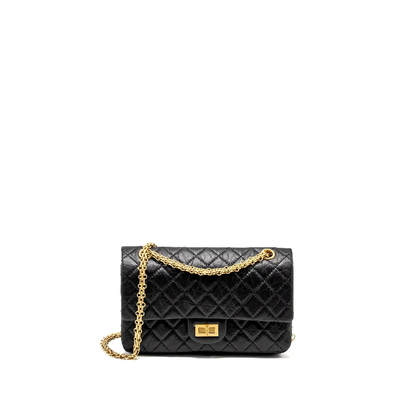 Chanel bags for second - hand luxury shoppersChanel Small 2.55 Reissue Double Flap Bag Aged Calfskin Black GHW (Microchip)