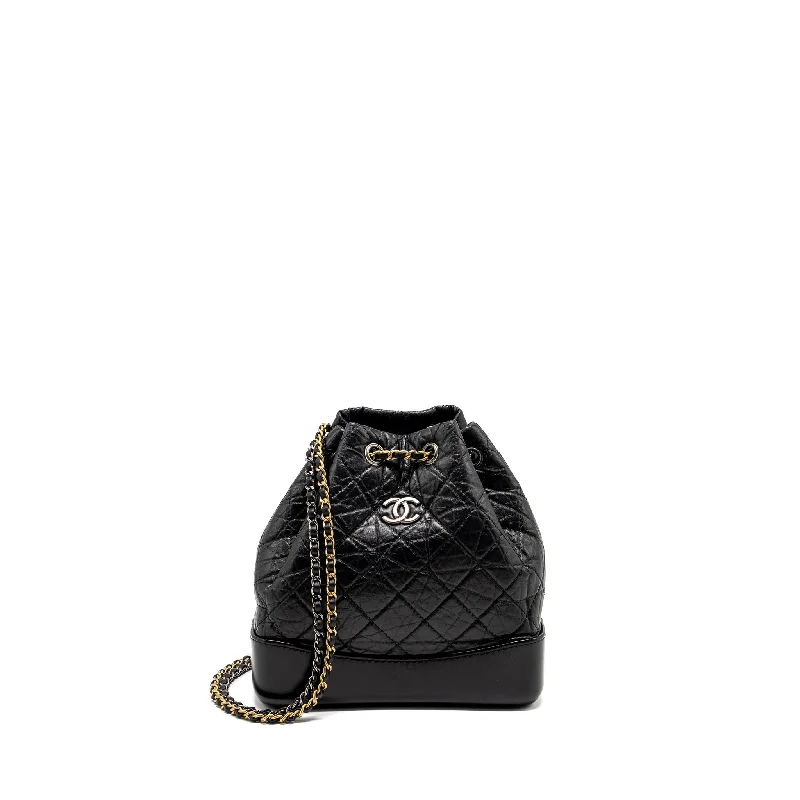 Chanel bags for award - show appearancesChanel Small Gabrielle Backpack Calfskin Black Multicolour Hardware (Microchip)