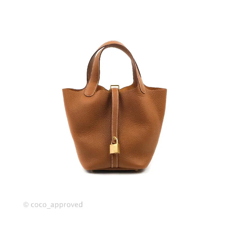 Hermès Picotin Lock 30cm Dark Grey Togo Leather Shopping BagHermès Picotin Lock 18 PM Gold Clemence Gold Hardware