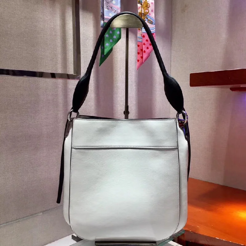 Prada Galleria Saffiano Leather Tote Bag in Black 30cmPrada Margit Shoulder Bag In White Calfskin