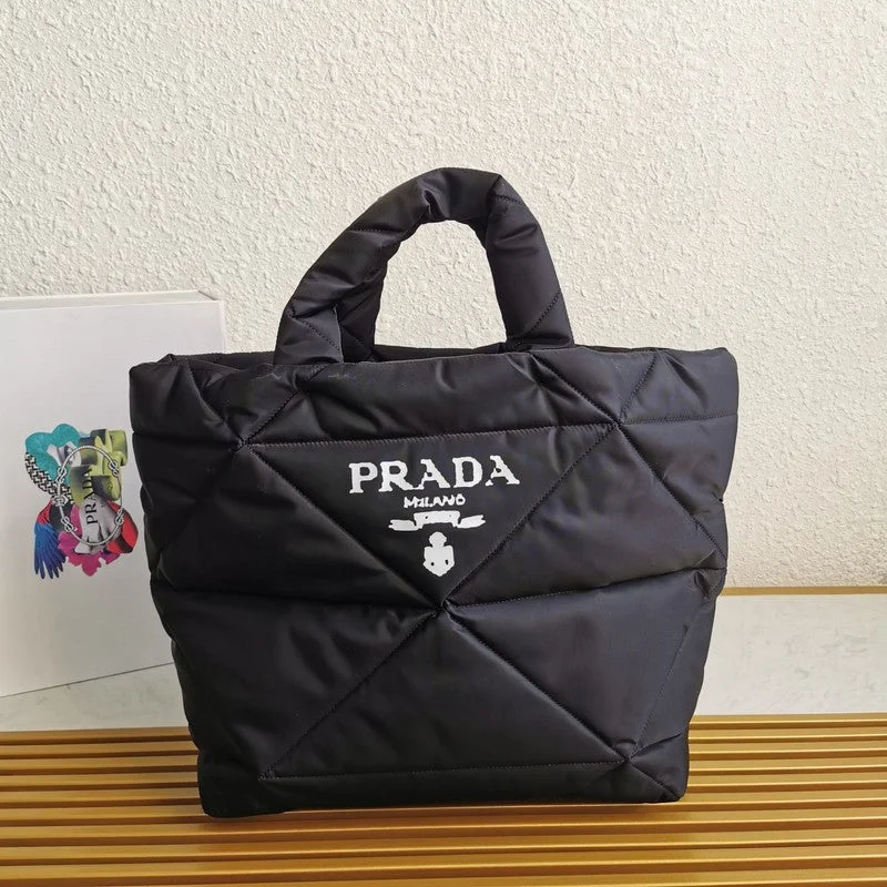 Prada Leather Bucket Bag in Chocolate Brown with StudsWhimsy Finds - Prada Bags - 025