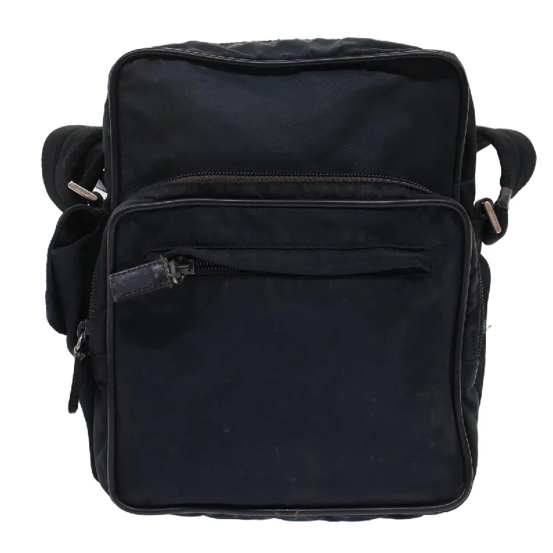 Prada Studded Nylon Backpack in Black for Urban ExplorersPrada Shoulder Bag Nylon Navy  bs7121