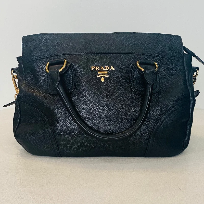 Prada Croc - Embossed Nylon Bag in Olive Green for Outdoor AdventuresPrada Black Vitello Daino Satchel Rame