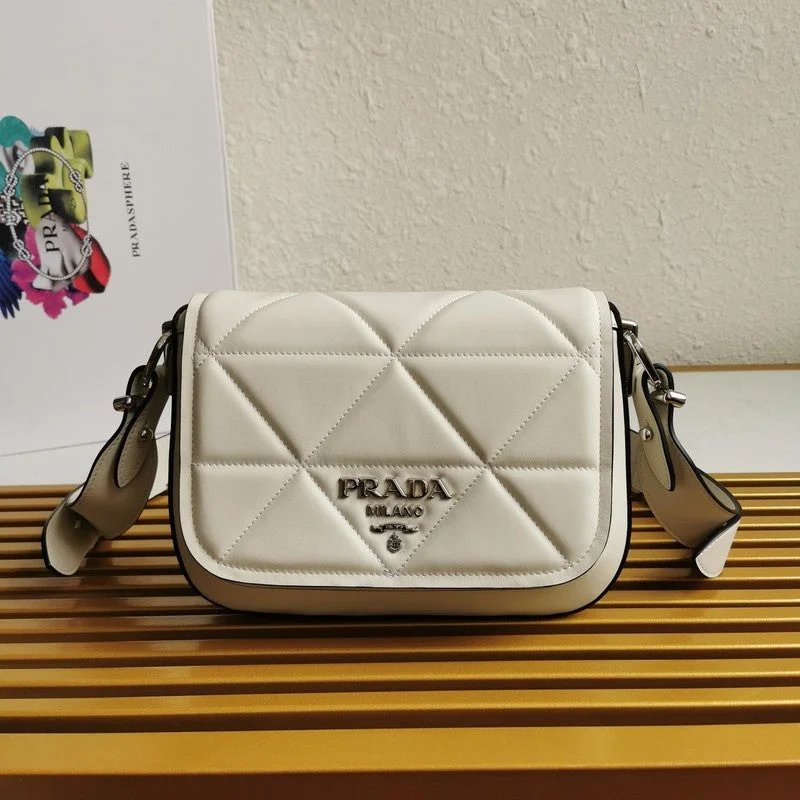 Prada Logo - Printed Canvas Crossbody in Khaki for TravelersWhimsy Finds - Prada Bags - 012