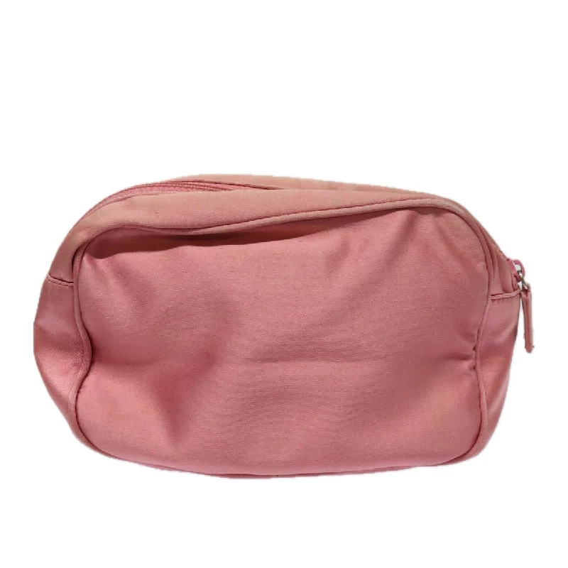 Prada Calfskin Clutch with Crystal - Embellished Logo in PinkPRADA Clutch Bag