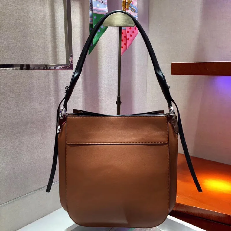 Prada Re - edition Nylon Mini Backpack in Electric BluePrada Margit Shoulder Bag In Brown Calfskin