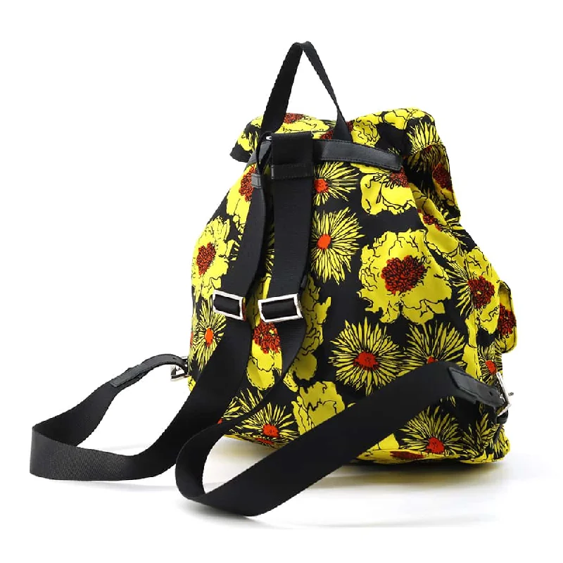 Prada Croc - Print Leather Satchel in Ruby RedPRADA Backpack Yellow/Black 1BZ811 Nylon Saffiano Leather