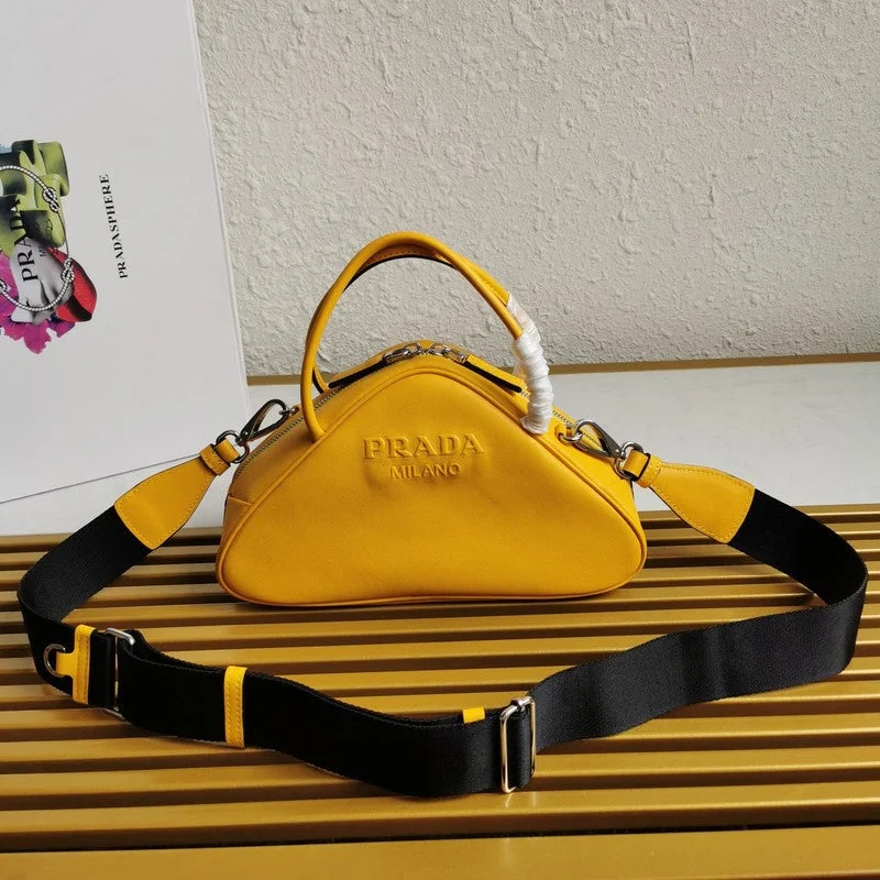 Prada Suede Tote in Mustard Yellow for Autumn OutfitsWhimsy Finds - Prada Bags - 480