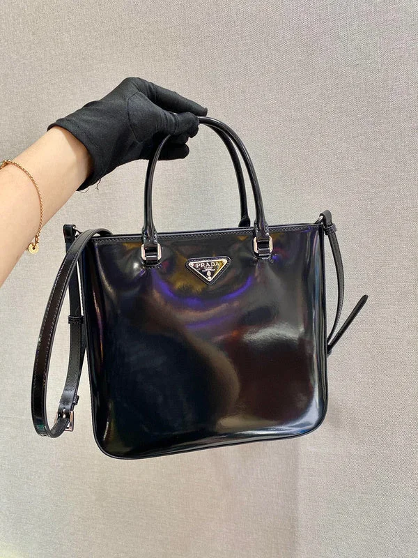 Prada Patent Leather Handbag in Black with Matte HardwareWF - Prada Bags - 041