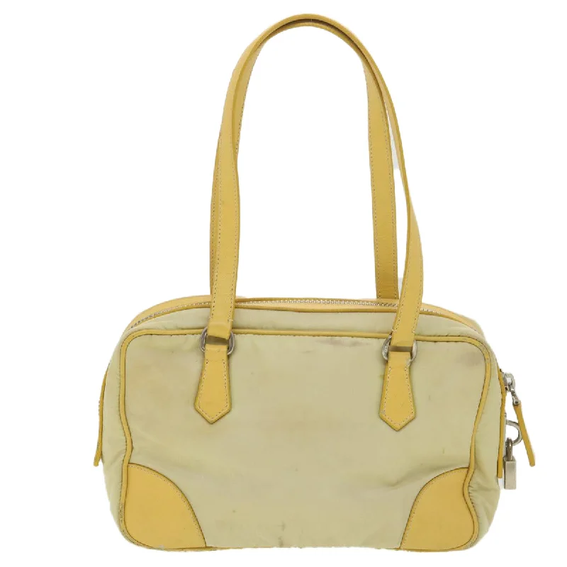 Prada Suede Bucket Bag in Navy with Silver - Tone HardwarePrada Shoulder Bag Nylon Yellow  bs4580