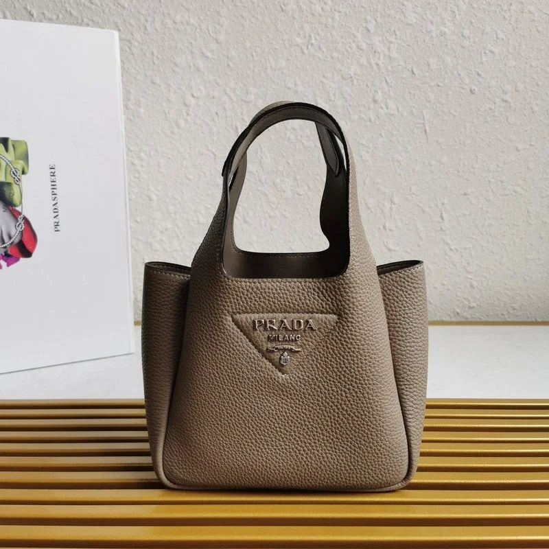 Prada Logo - Printed Canvas Crossbody in Khaki for TravelersWhimsy Finds - Prada Bags - 421