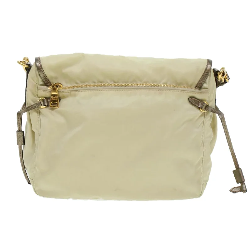 Prada Calfskin Clutch with Crystal - Studded Logo in Pink for WeddingsPrada Shoulder Bag Nylon Beige  44812