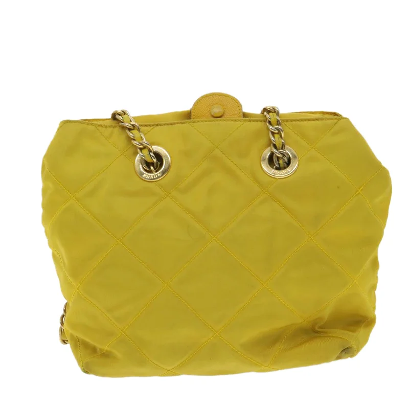 Prada Croc - Embossed Leather Handbag in Ruby Red for Date NightsPrada Nylon Quilted Chain Shoulder Bag Yellow  34271