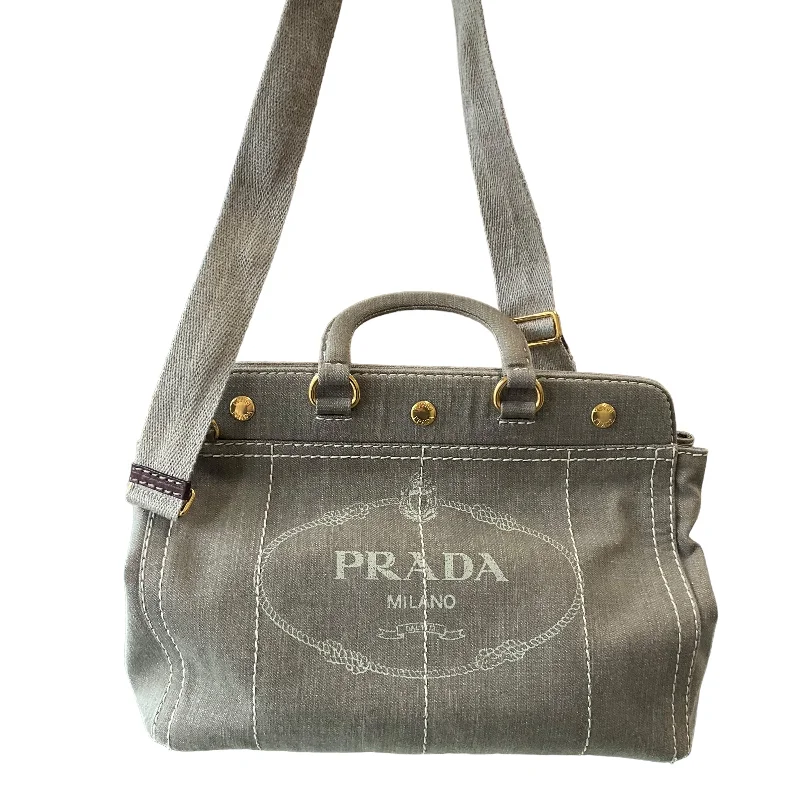 Prada Quilted Leather Handbag in Beige for Everyday UsePrada Canapa Two-Way Snap Tote