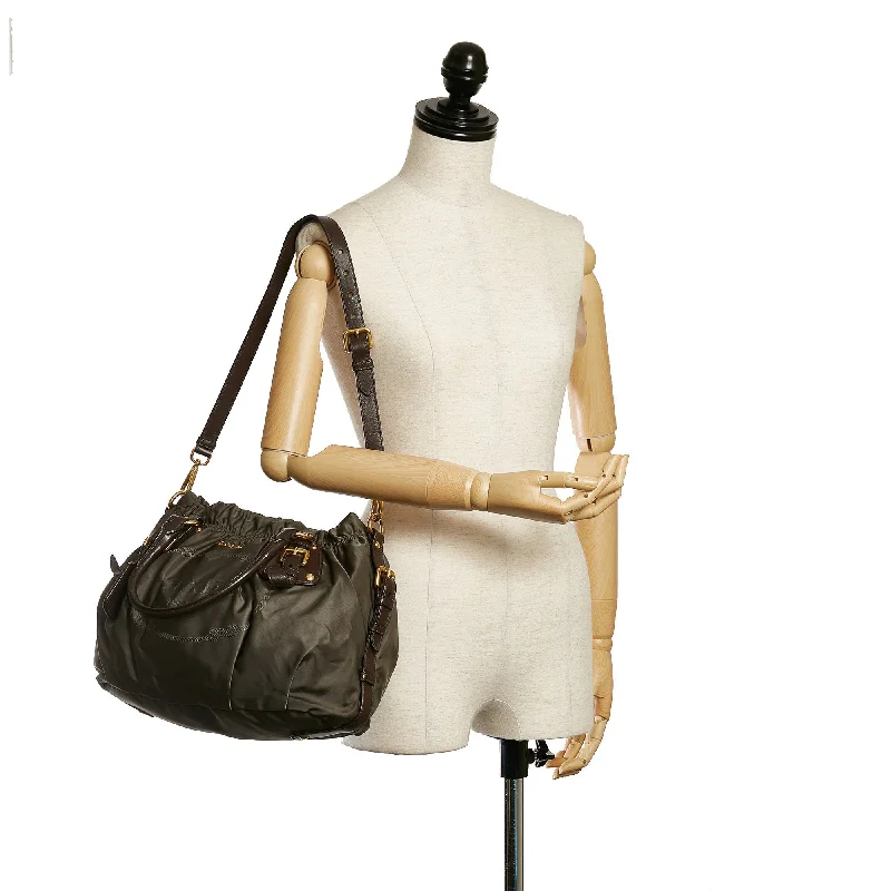 Prada Shearling - Lined Bag in Camel for WinterPrada Tessuto Satchel