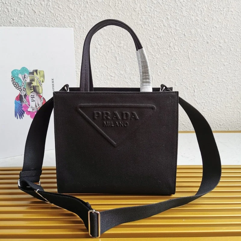 Prada Logo - Printed Canvas Crossbody in Khaki for Day TripsWhimsy Finds - Prada Bags - 429