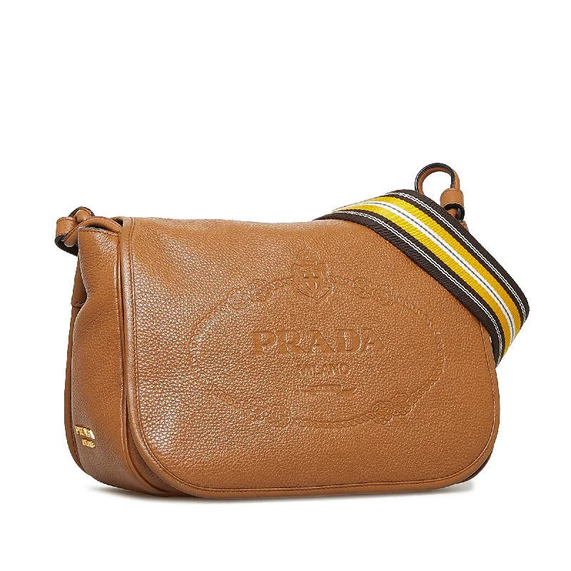 Prada Tessuto Nylon Messenger Bag in Olive Green for TravelPrada Vitello Daino Logo Flap Bag m6NP2i