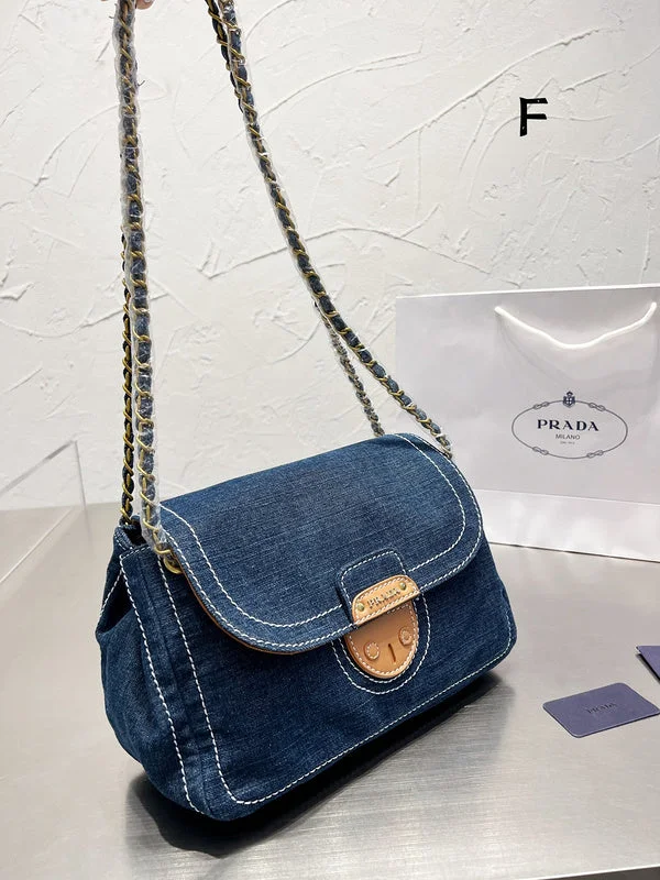 Prada Suede Bucket Bag in Navy with Gold - Tone HardwareWhimsy Finds - Prada Bags - 247