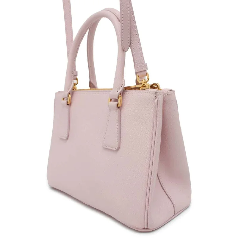 Prada Raffia Tote Bag in Natural Color for SummerPRADA Saffiano Leather Galleria Small Bag Pink 1BA896 Leather