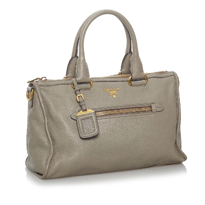 Prada Metallic Patent Leather Bag in Silver for Red - Carpet LooksPrada Vitello Daino Satchel 30303