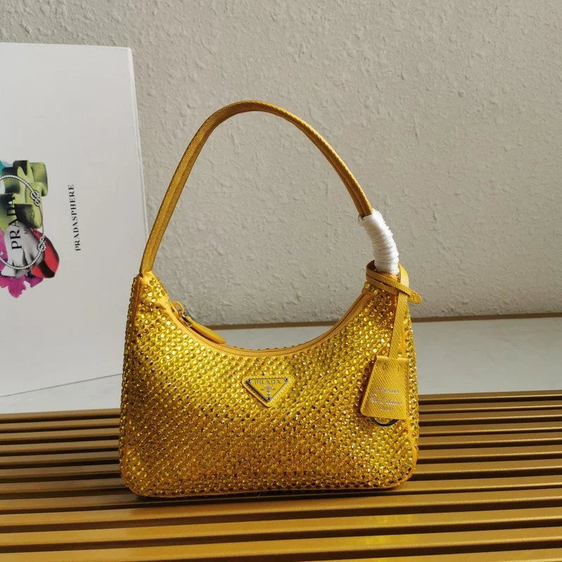 Prada Nylon Drawstring Bag in Neon Yellow for AthletesWhimsy Finds - Prada Bags - 388