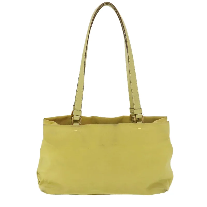 Prada Triangle - Embellished Leather Crossbody Bag in Tan 18cmPrada Shoulder Bag Nylon Yellow  39147