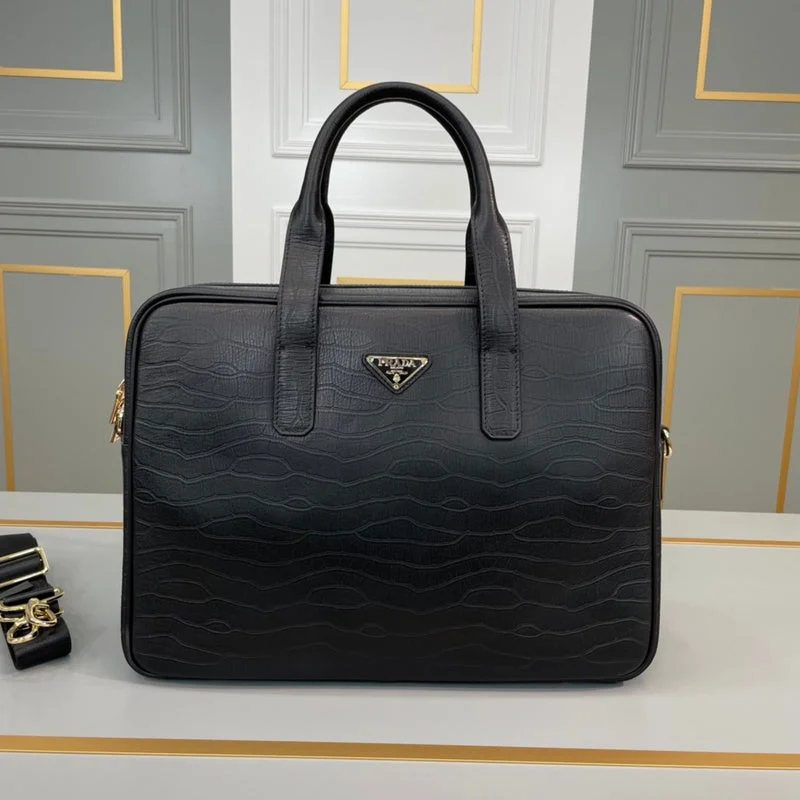 Prada Patent Leather Shoulder Bag in Black with Chunky ChainWhimsy Finds - Prada Bags - 204