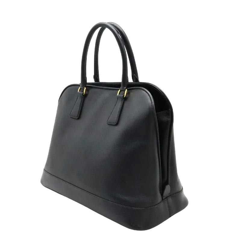 Prada Patent Leather Shoulder Bag in Black with Gold ChainPRADA Saffiano Tote