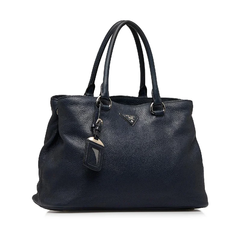 Prada Calfskin Tote with Contrast Stitching in BurgundyPrada Vitello Daino Satchel 5CeZP0