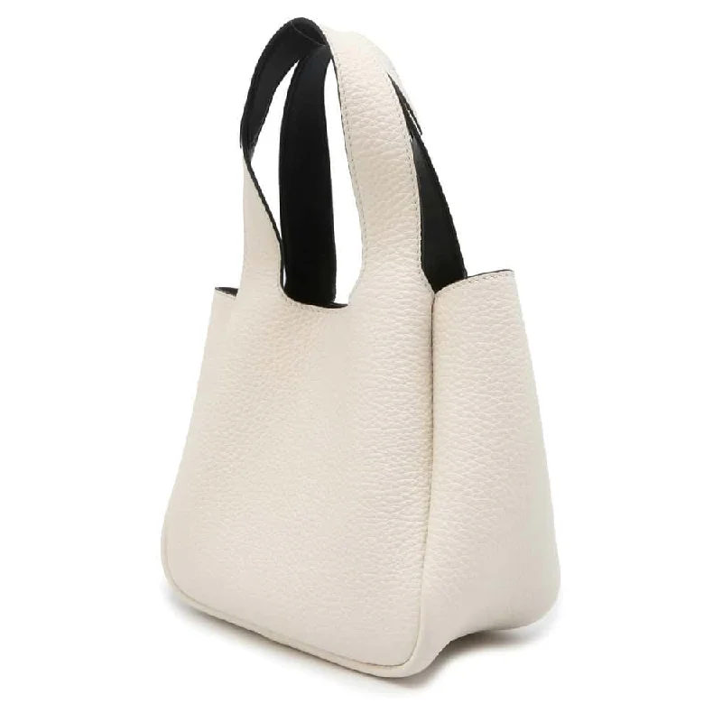 Prada Metallic Nylon Tote in Rose Gold for Shopping SpreesPRADA Handbag White 1BA349 Leather