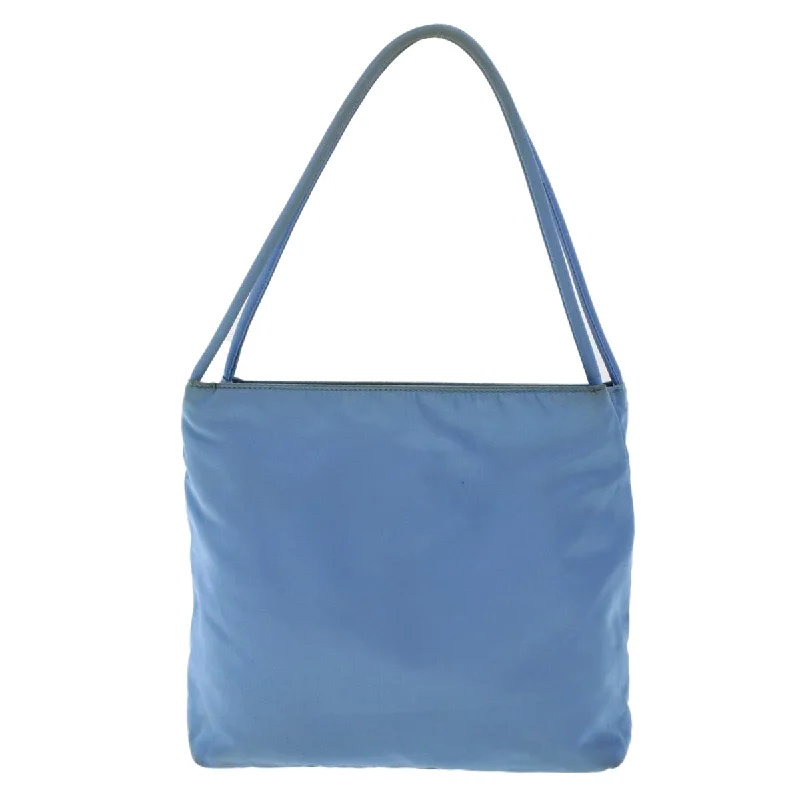 Prada Logo - Embossed Canvas Tote in Khaki 38cmPrada Hand Bag Nylon Light Blue  49028