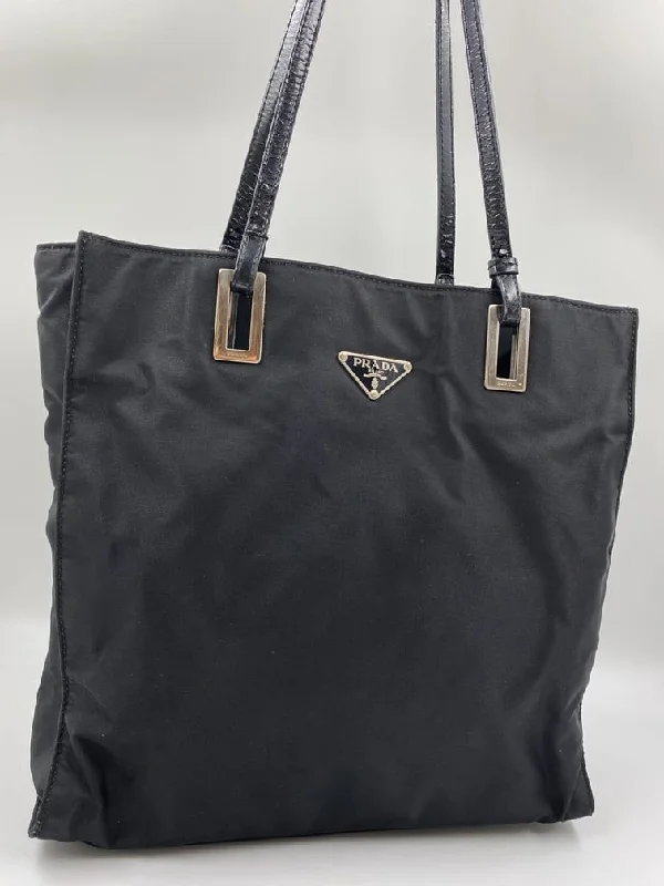 Prada Geometric - Patterned Leather Bag in Grey for MinimalistsPrada Nylon Tote Bag