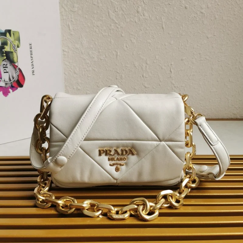 Prada Metallic Nylon Shoulder Bag in Rose Gold for PartiesWhimsy Finds - Prada Bags - 141